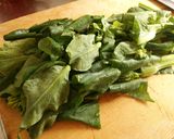 今が旬♪の菜花と豚肉と大根の煮物作り方2写真