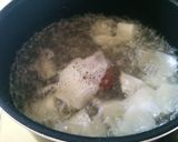 今が旬♪の菜花と豚肉と大根の煮物作り方4写真