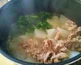 今が旬♪の菜花と豚肉と大根の煮物作り方9写真