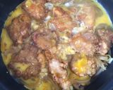 フライパンで作るカツ丼風 鳥のから揚げ丼作り方5写真