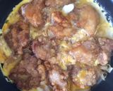 フライパンで作るカツ丼風 鳥のから揚げ丼作り方7写真
