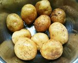 新じゃがのひき肉あんかけ☆作り方1写真