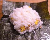 鶏そぼろでおにぎらず作り方5写真