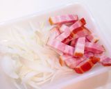 シャキシャキ食感♪筍ベーコンの春グラタン作り方1写真