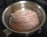 ささみとしいたけのガーリックポテト焼作り方2写真