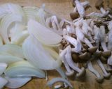 簡単！　豚肉と　しめじの　クリーム煮♡作り方1写真