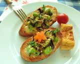 レモン風味❀枝豆の塩昆布カレートースト作り方5写真