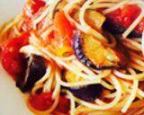 ナスとベーコンのトマトソース　スパ作り方12写真