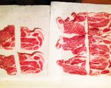 生姜焼き用肉で♬梅しそ香る一口カツ作り方1写真