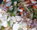 とろ旨♪白菜と豚肉の甘酢あん豆腐作り方8写真