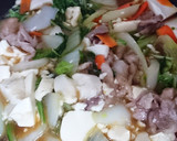 とろ旨♪白菜と豚肉の甘酢あん豆腐作り方8写真