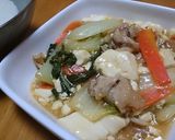 とろ旨♪白菜と豚肉の甘酢あん豆腐作り方10写真