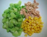 ﾌﾞﾛｯｺﾘｰの茎でﾏﾖ味噌ｻﾗﾀﾞ作り方3写真