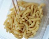 明日もおいしくマカロニサラダ☆常備菜弁当作り方4写真