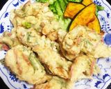 ササミで♪紅生姜と大葉の彩り鶏天作り方4写真