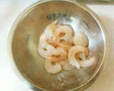 ふんわりたまご♥海老とアスパラのマヨ炒め作り方1写真