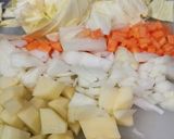 ショルダーハム野菜たっぷりコンソメスープ作り方1写真