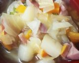 ショルダーハム野菜たっぷりコンソメスープ作り方8写真