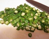 簡単副菜✩オクラの梅マヨおかか和え作り方1写真