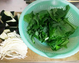 豚バラとかぶの葉の中華風炒め作り方1写真