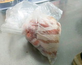 豚バラとかぶの葉の中華風炒め作り方2写真