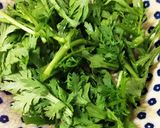 ココナッツオイルで☆春菊と豚肉の南国ご飯作り方7写真