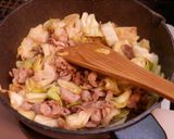キャベツと豚肉　回鍋肉作り方4写真