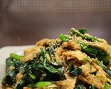 小松菜と油揚げの味噌風味作り方4写真