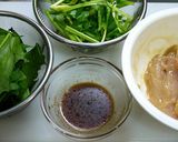 鶏ほうれん草のニラレバ風炒め作り方1写真