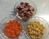 ウインナーとニンジンの炊き込みご飯♬作り方3写真