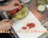 美味じゃがいもと新玉ねぎ白菜ソースサラダ作り方7写真