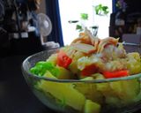 美味じゃがいもと新玉ねぎ白菜ソースサラダ作り方9写真