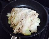 簡単！フライパンで豚肉と玉ねぎ蒸ししゃぶ作り方5写真