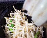 アスパラと干しえびともやし炒め作り方3写真