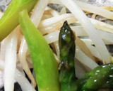 アスパラと干しえびともやし炒め作り方4写真