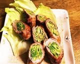 豚肉ふきのとうぐるぐる巻き作り方7写真