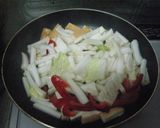 厚揚げと白菜のオイスター炒め作り方3写真