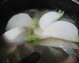 ブルーチーズ添えスープ作り方7写真