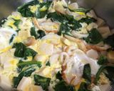 高野豆腐と 絹さや 竹輪の卵とじ煮作り方8写真