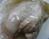 塩だれでしっ鶏~♪と水菜のサラダ作り方2写真