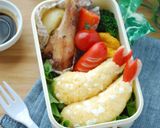 キャラ弁☆そっくりエビフライおにぎり弁当作り方6写真