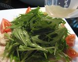 塩だれでしっ鶏~♪と水菜のサラダ作り方6写真
