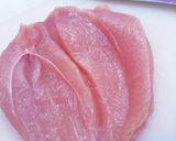 ☆蒸し鶏の梅しそロール☆作り方3写真