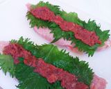 ☆蒸し鶏の梅しそロール☆作り方5写真
