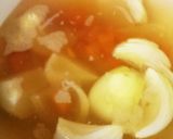 玉ねぎと人参とパセリのコンソメスープ作り方5写真