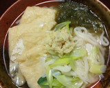 簡単！白だしつゆで きつねうどん関西風作り方4写真
