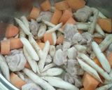 圧力鍋で簡単！鶏ももとゴボウのスタミナ煮作り方2写真
