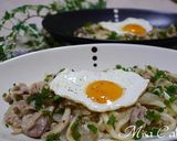うどん焼き目玉焼き乗っけ作り方6写真