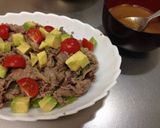 適当でも美味しい牛肉とアボガドのサラダ丼作り方4写真