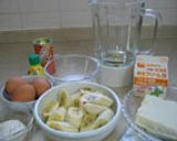 ミキサーで バナナチーズケーキ作り方2写真